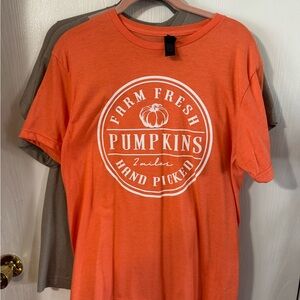 Bella Canvas Orange Pumpkins Short Sleeve Tee